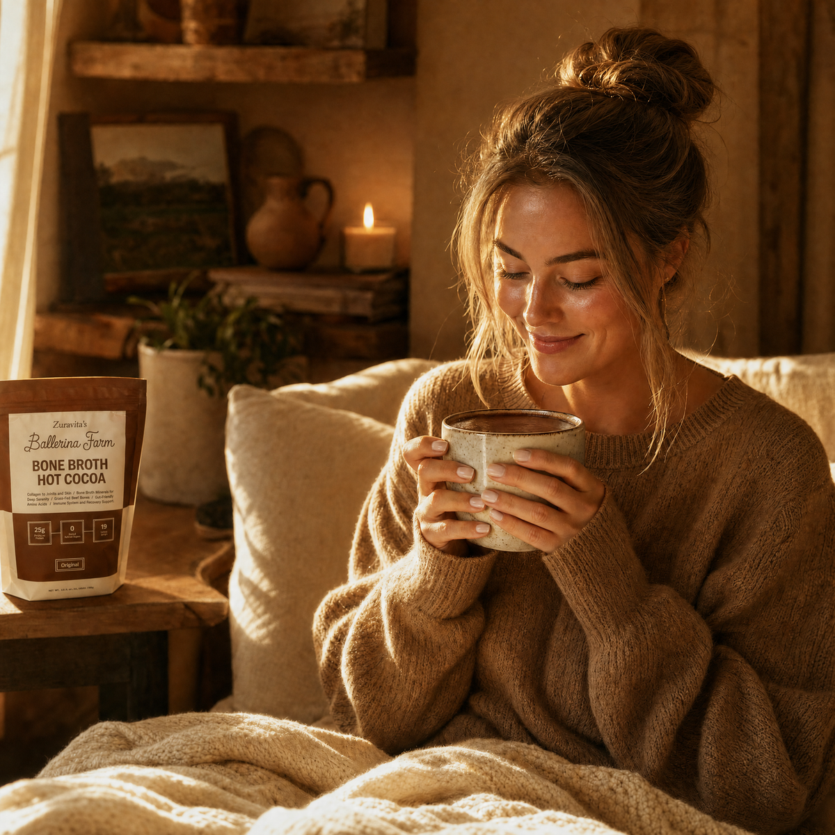 Zuravita's Ballerina Farm Bone Broth Hot Cocoa