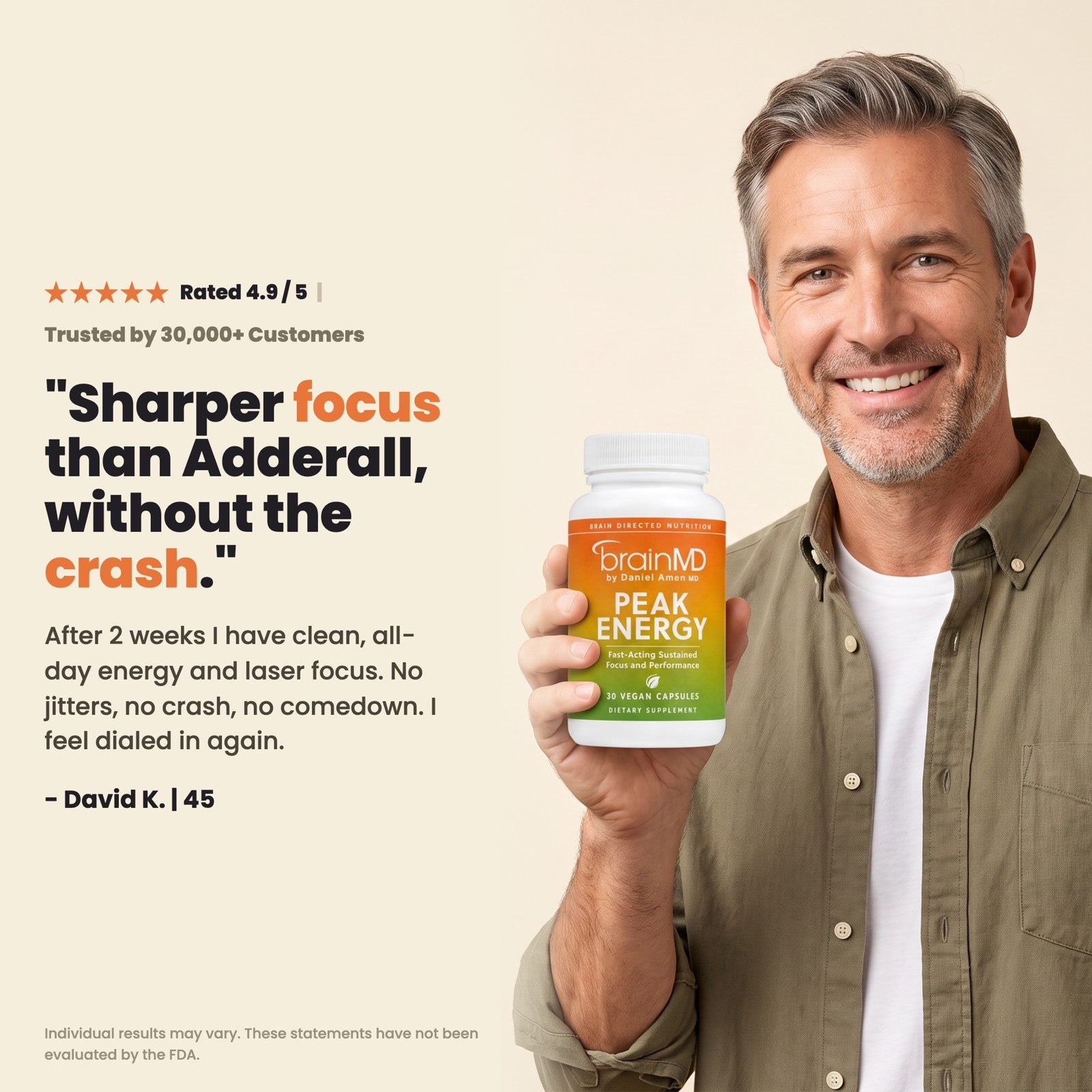 Testimonial, sharper focus without the crash