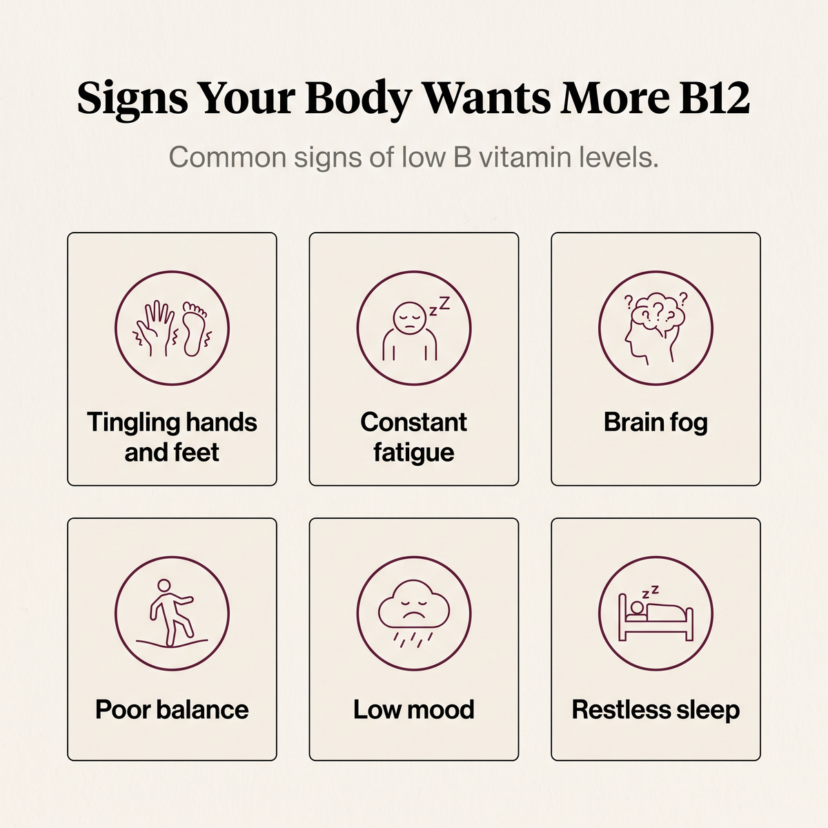 Signs your body wants more B12